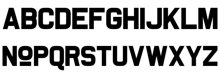 Somerton Dense Font LOWERCASE