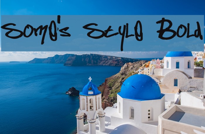 Some's Style Bold Font examples