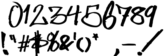 Some's Style Straight out of Sweden Font OTHER CHARS