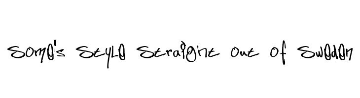 Some's Style Straight out of Sweden  Frei Schriftart Herunterladen
