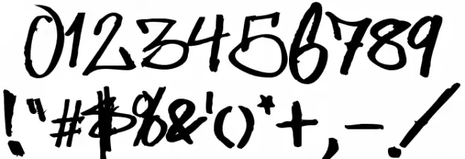 Some's Style Straight out of Sweden Font OTHER CHARS