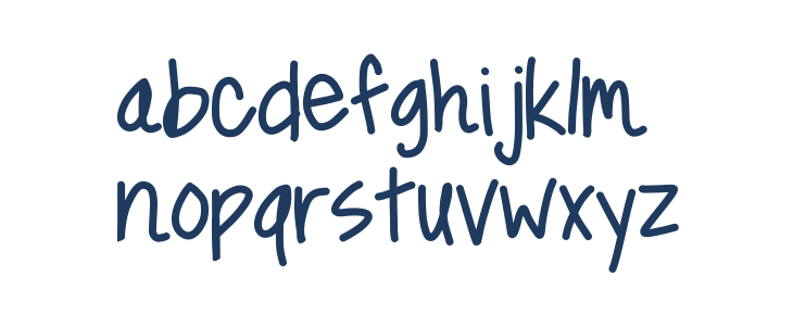 Something Blue Lowercase