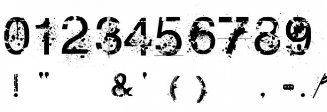 Something Dangerous Font OTHER CHARS