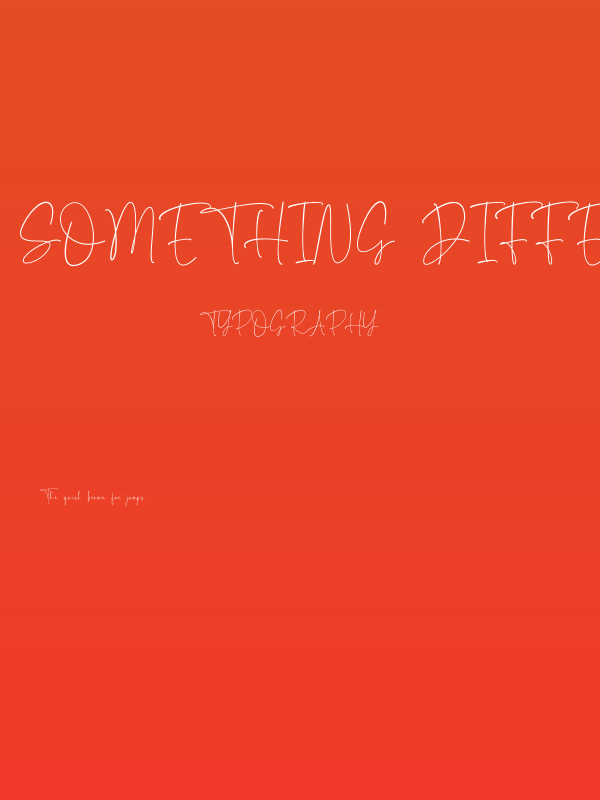 Something Different Poster