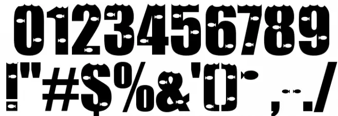 Something Fishy Font Alte caractere