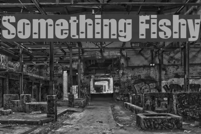 Something Fishy Font examples