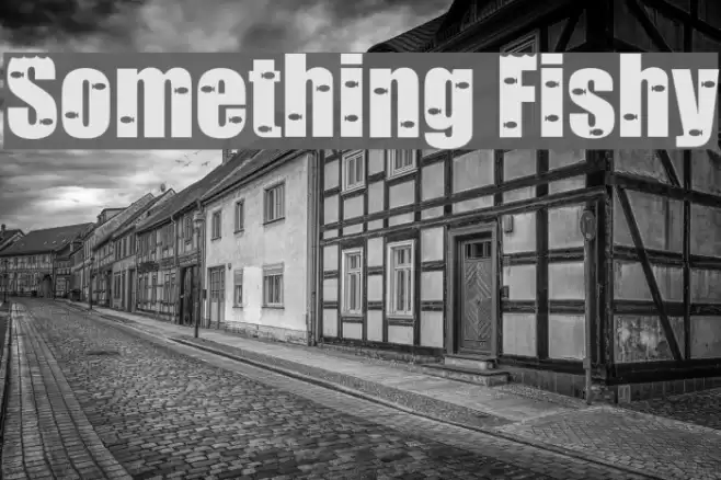 Something Fishy Font examples