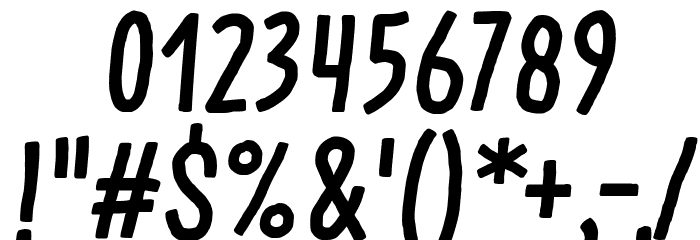 Something Looks Natural Italic Font OTHER CHARS