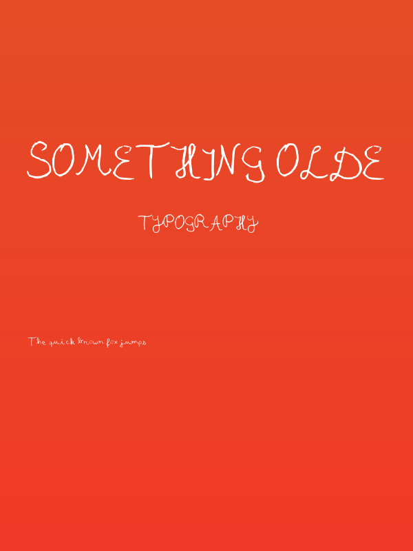 Something Olde Poster