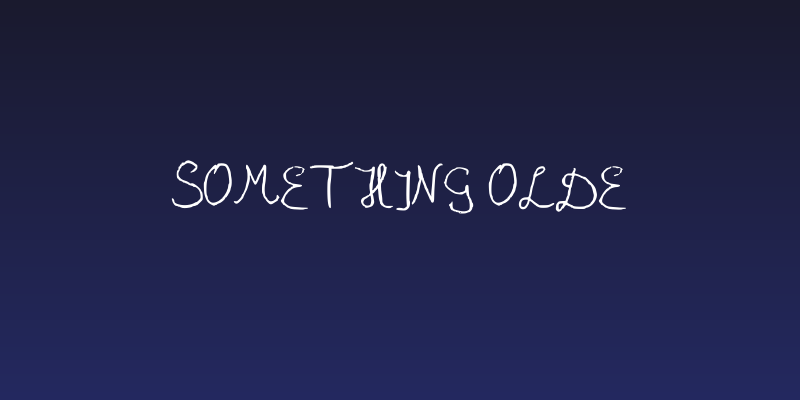 Something Olde Social Header