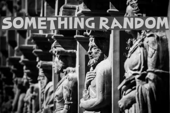Something Random Font examples