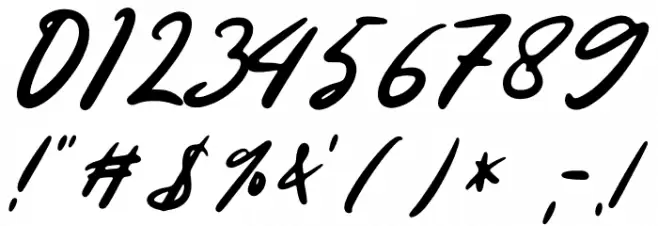 Something Shine - Personal Use Font OTHER CHARS