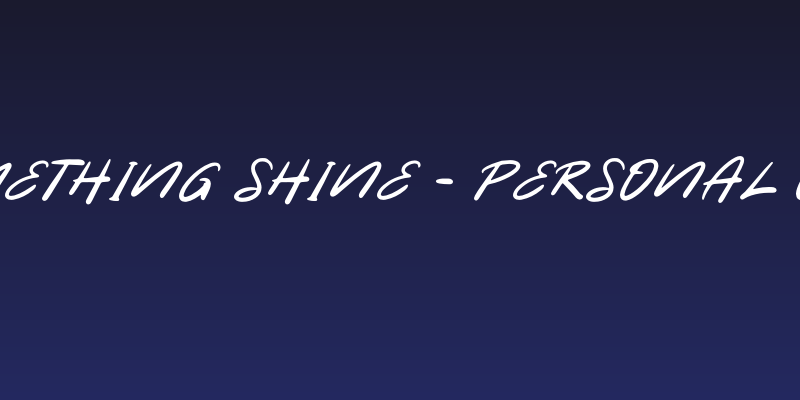 Something Shine - Personal Use Social Header