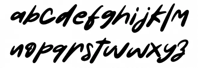 Something Shine - Personal Use Font LOWERCASE