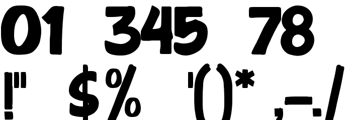 Something Straight Font OTHER CHARS