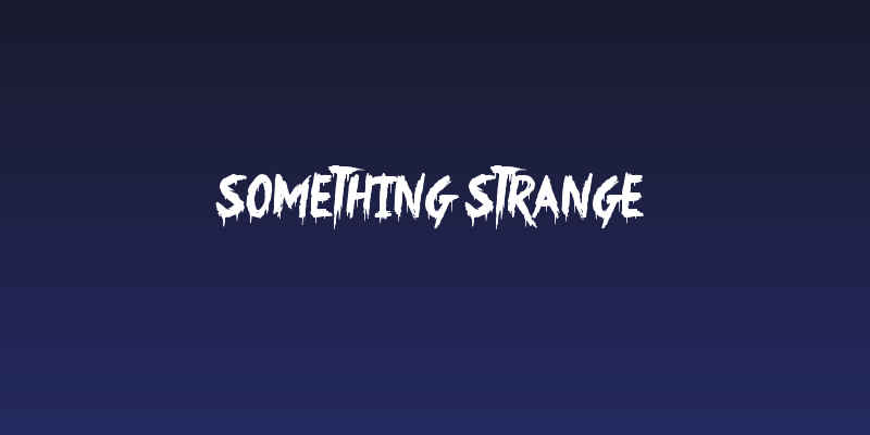 Something Strange Social Header