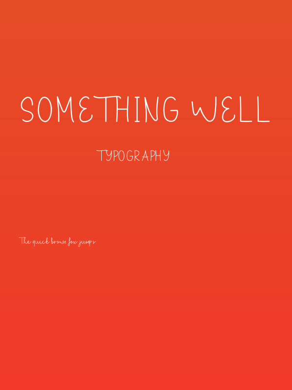 Something Well Poster