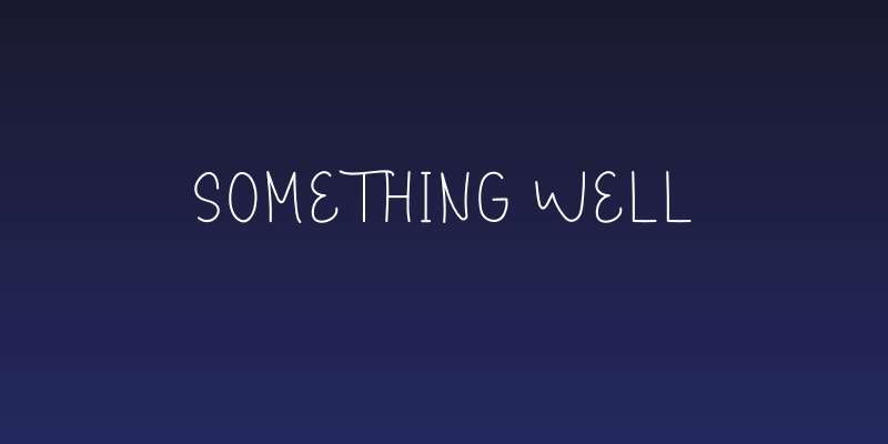 Something Well Social Header