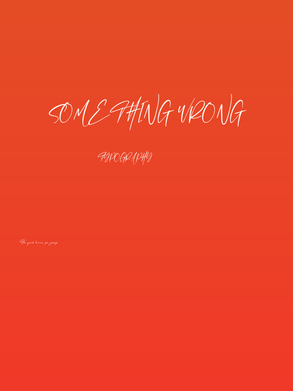 Something Wrong Poster
