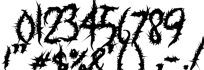 Something in The Grave Yard Font OTHER CHARS
