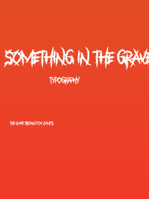 Something in The Grave Yard Poster