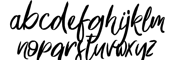 Something in the Night Font LOWERCASE