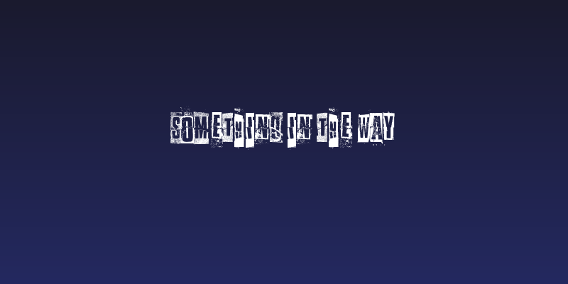 Something in the way Social Header