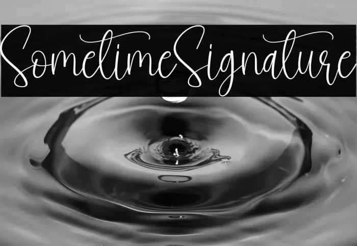 Sometime Signature Example 1