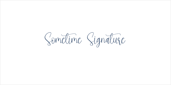 Sometime Signature Logo
