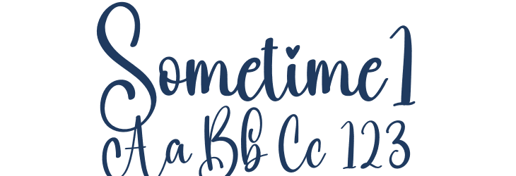 Sometime1 Font Preview