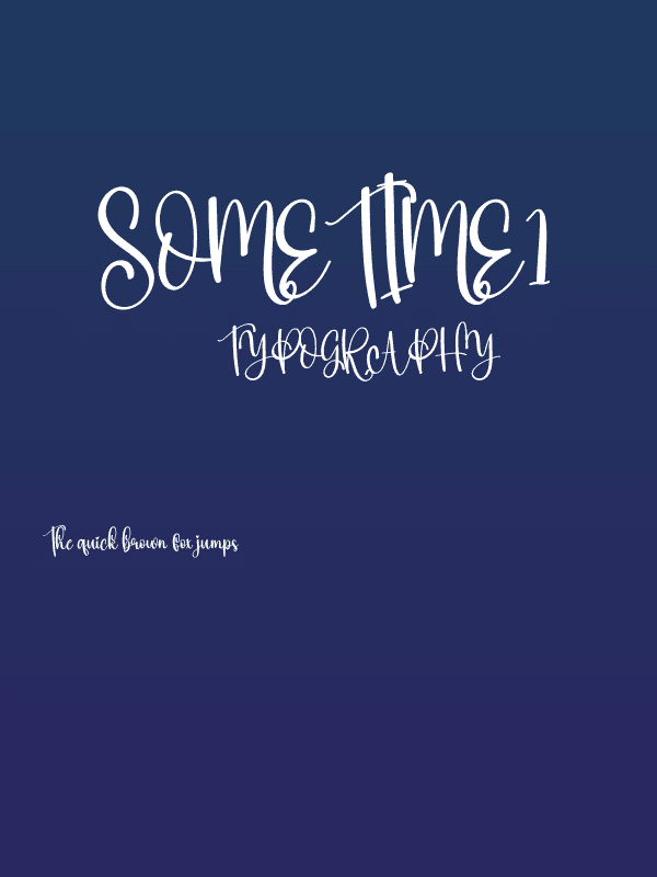 Sometime1 Poster