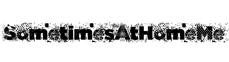 Sometimes At Home Me  Frei Schriftart Herunterladen