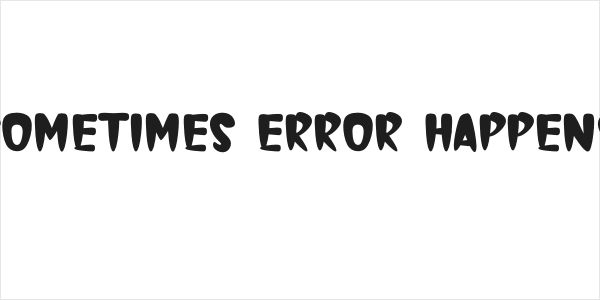 Sometimes Error Happens Logo