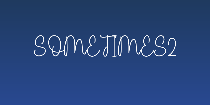 Sometimes2 Social Header