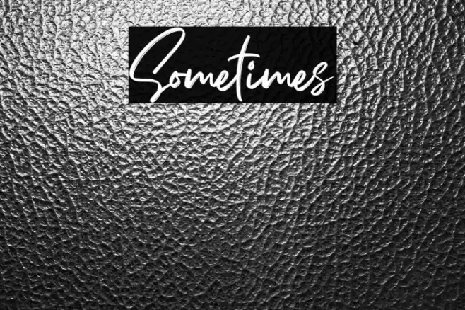 Sometimes Font examples