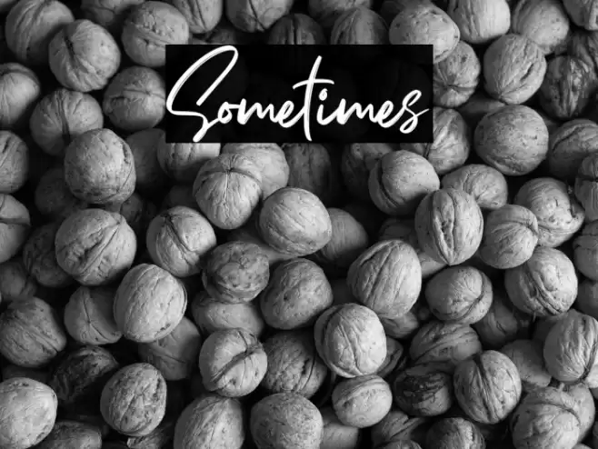 Sometimes Font examples