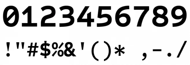 Sometype Mono Bold Font OTHER CHARS