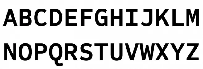 Sometype Mono Bold Schriftart Groß