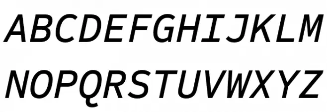 Sometype Mono Medium Italic 字体 大写
