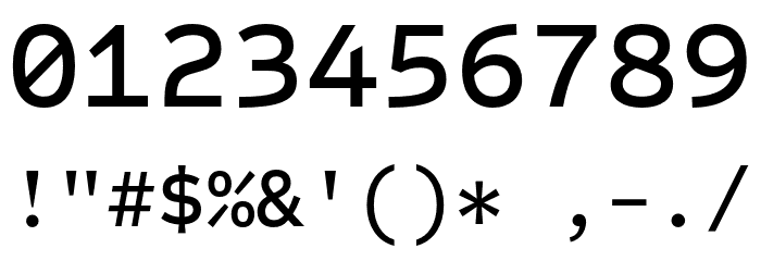 Sometype Mono Medium Font OTHER CHARS