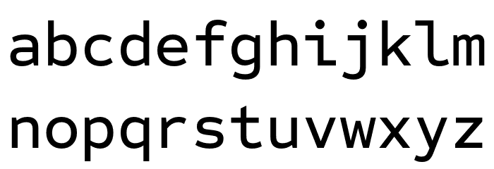 Sometype Mono Medium Font LOWERCASE