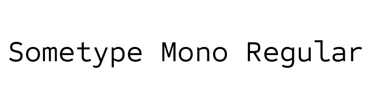 Sometype Mono Regular  Fuentes Gratis Descargar