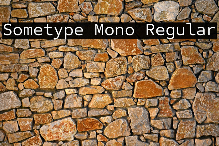 Sometype Mono Regular Font examples