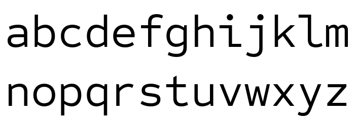 Sometype Mono Regular Font LOWERCASE