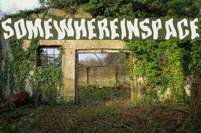 SomewhereInSpace Font examples