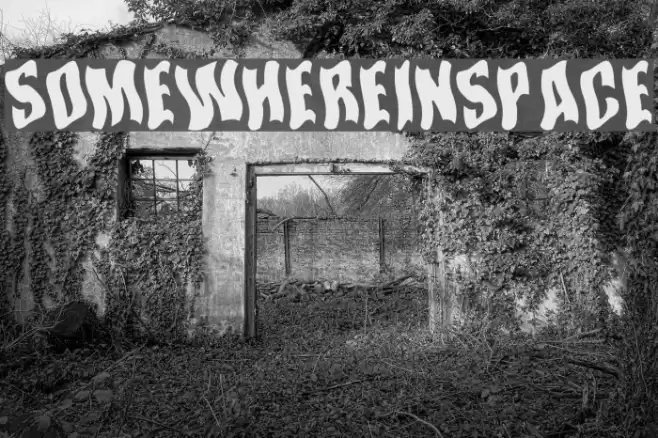 SomewhereInSpace Font examples