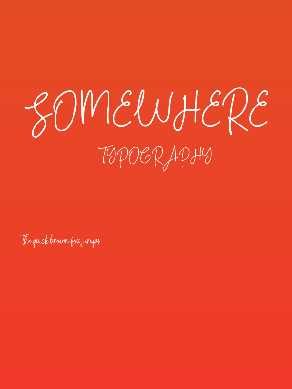 Somewhere Poster
