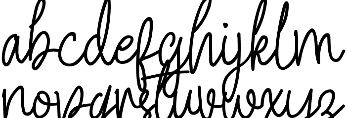 Somewhere Font LOWERCASE