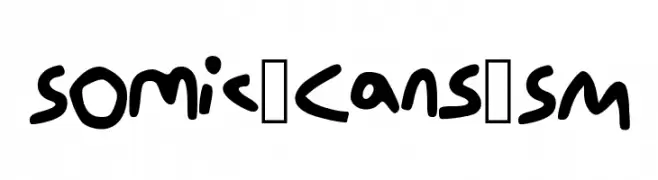 Somic_Cans_SM  フリーフォントのダウンロード