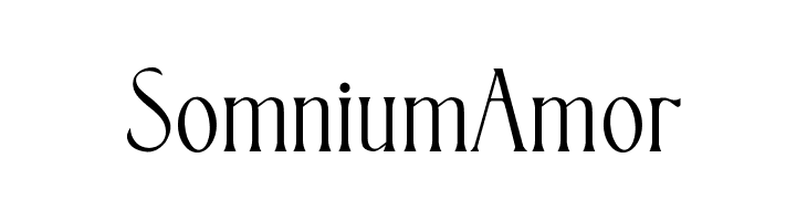 Somnium Amor  フリーフォントのダウンロード